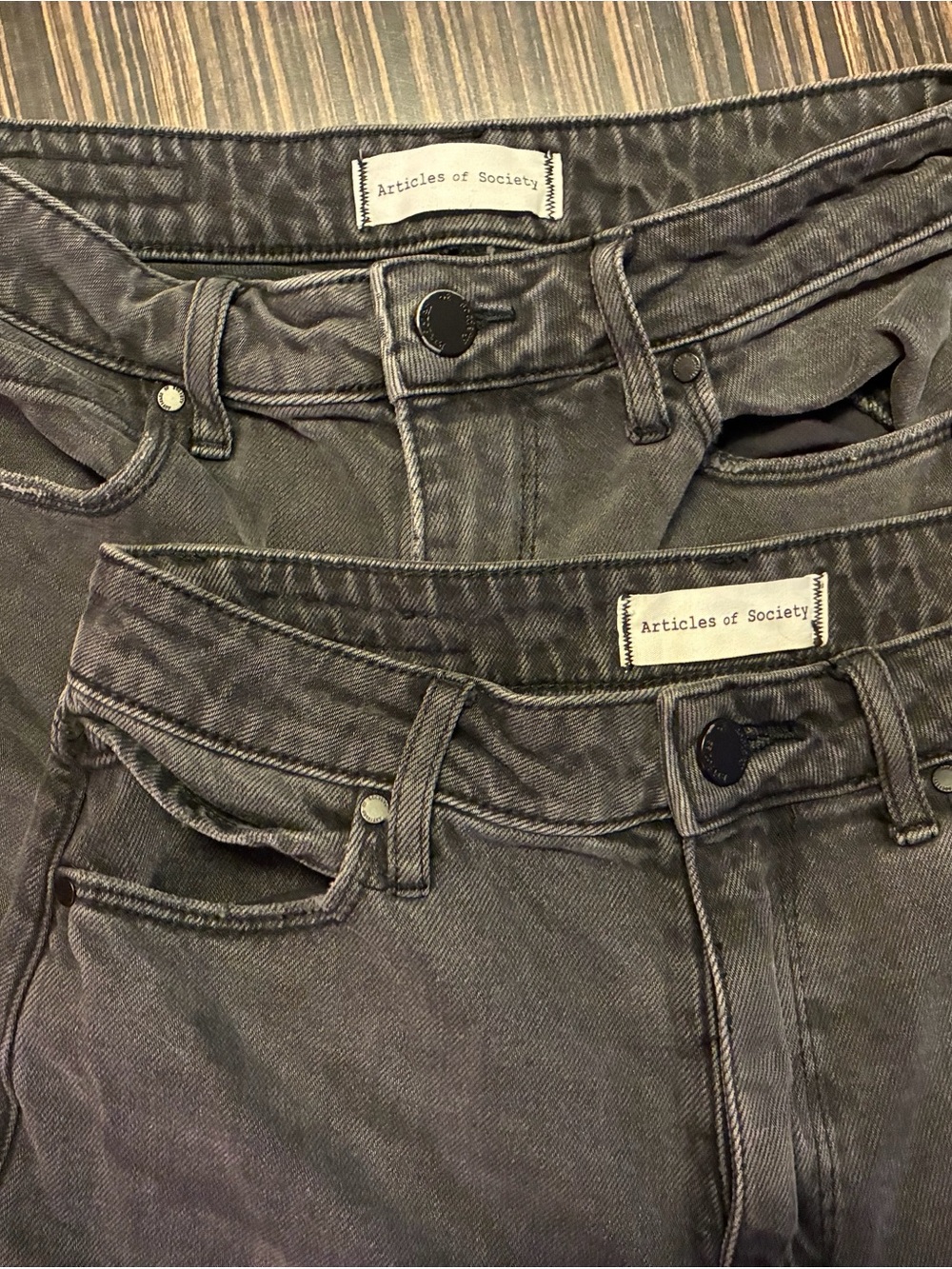 Articles Of Society Women's Straight Jeans in Faded Black